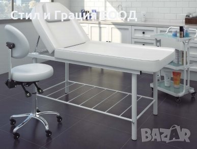 Козметичен/фризьорски стол - табуретка с облегалка Rita 53/73 см, снимка 2 - Друго оборудване - 26788037