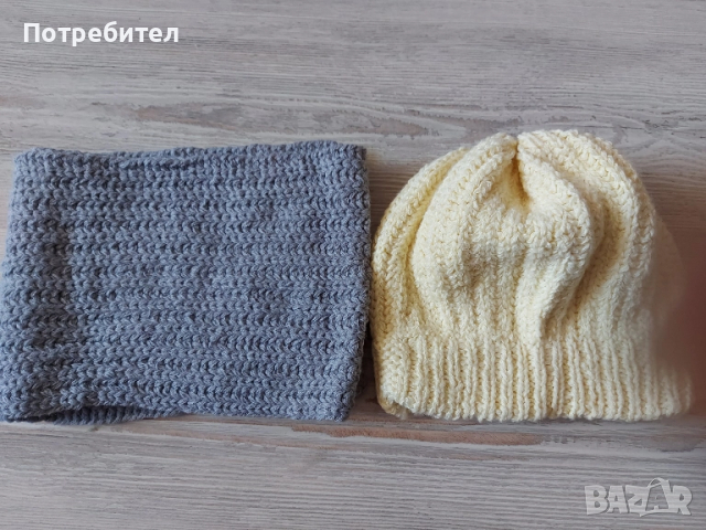Вълнени ботушки номер 36-40, шапка и шал, снимка 2 - Други - 42381598