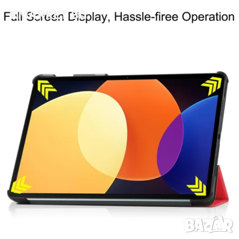 Xiaomi Pad 5 Pro 12.4 (2022) Кожен Калъф и Протектор, снимка 8 - Калъфи, кейсове - 48278148