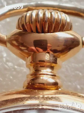 Златен 18к джобен часовник Зенит(Zenith) отлично състояние 42 гр. в 18 карата, снимка 4 - Антикварни и старинни предмети - 48271598