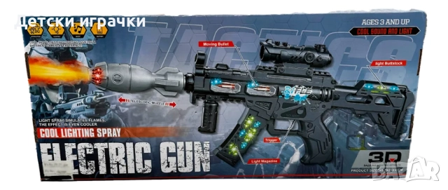 Детско оръжие автомат с ефект пара , снимка 3 - Други - 52094296