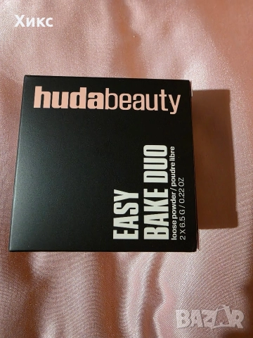HUDA BEAUTY Easy Bake Loose Powder Duo - Cherry Peach , снимка 6 - Декоративна козметика - 52565703