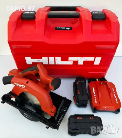 Hilti SC 30WR-22 Nuron - Безчетков ръчен циркуляр 2x22V 8.0Ah като нов!