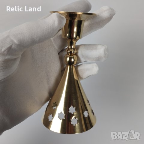 Малък свещник, снимка 3 - Антикварни и старинни предмети - 43536125