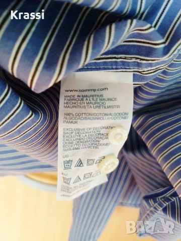 Tommy hilfiger мъжка риза L, снимка 5 - Ризи - 53134337