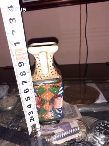 Сатцума Satsuma стара малка ваза порцелан миниатюрна, снимка 7 - Антикварни и старинни предмети - 43170888