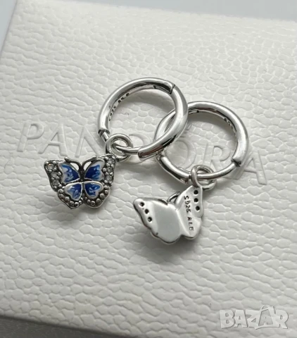 НОВИ! Оригинални Сребърни Обеци на Pandora/Пандора на Винт и с Английско Закопчаване S925/ALE!, снимка 12 - Обеци - 50578760