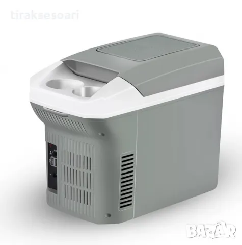 Електрическа хладилна кутия 8L за автомобил, каравна, кемпер, 12V 220V, снимка 3 - Аксесоари и консумативи - 50210701