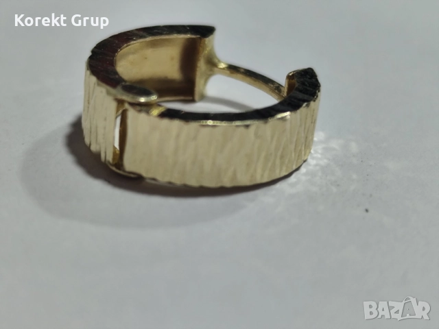 Златна мъжка обеца 14к