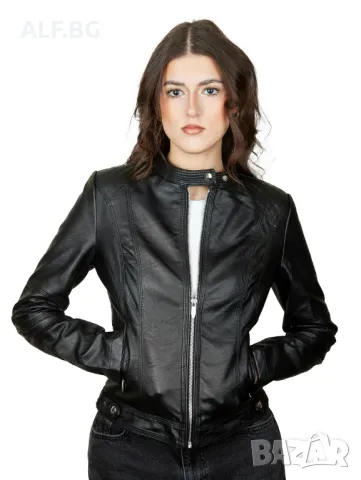 Дамско кожено яке 4201, снимка 2 - Якета - 48899705