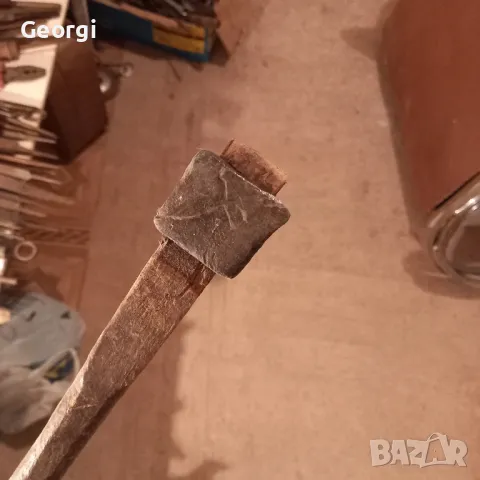 стара кована брадва, снимка 3 - Градински инструменти - 49682567