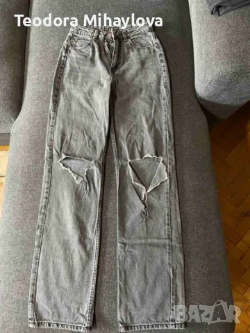 Скъсани дънки черни р-р 32