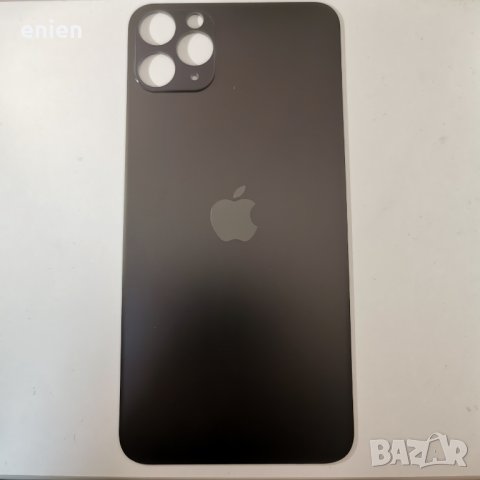 Заден капак, панел стъкло за iPhone 11 Pro Max / Черен, снимка 1 - Резервни части за телефони - 37752090