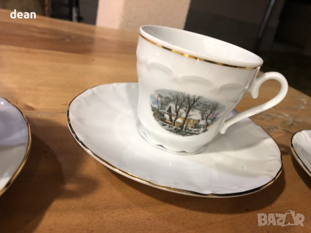 Баварски порцеланов сервиз за кафе-Vintage, снимка 4 - Сервизи - 51705060