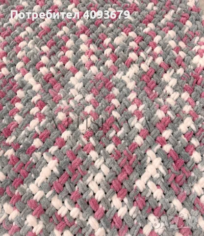 Ръчно плетено меко одеяло, снимка 4 - Други - 50307182