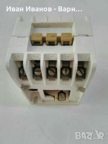 Български Контактор К6Е  42 волта  50Hz  с 4 но./ 1нз. Контакта  6А / 380V, снимка 2 - Други машини и части - 32446499