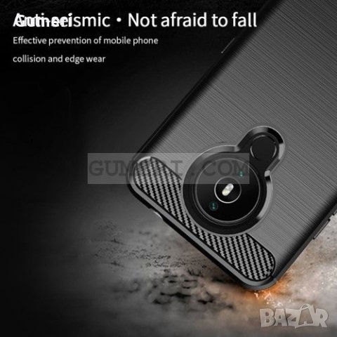 Nokia 1.4 Противоударен Силиконов Гръб- Карбон, снимка 6 - Калъфи, кейсове - 33411377