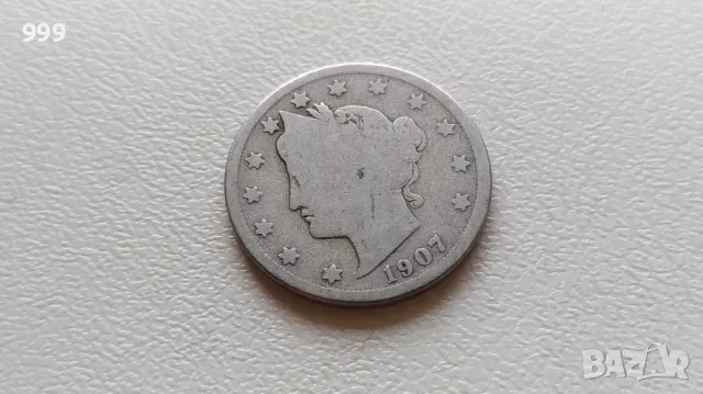 5 цента 1907 САЩ - LIBERTY, снимка 1