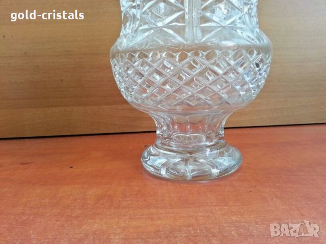 кристална купа ваза фруктиера, снимка 6 - Антикварни и старинни предмети - 27012231