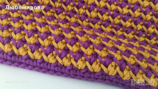 Ръчно плетена дамска чанта, снимка 8 - Чанти - 40518998