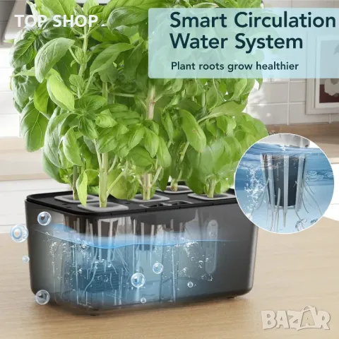 Система за хидропонно отглеждане iDOO с тава за покълване, LED светлина за растеж, снимка 5 - Басейни и аксесоари - 49965388