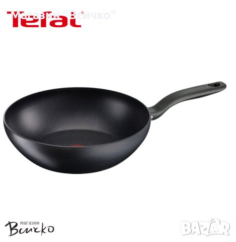 Tefal Hard Titanium Уок тиган 28 cm за всички източници на топлина, включително индукция, снимка 1