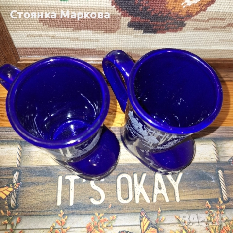 Керамични Коледни чаши-ботуши от Германия, снимка 4 - Коледни подаръци - 52481083