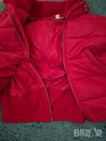 червено зимно яке Zabaione, снимка 8 - Якета - 51392989