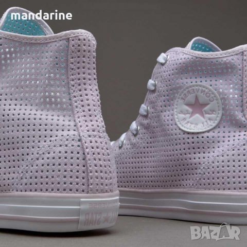 ПРОМО 🍊 CONVERSE ALL STAR № 38 🍊 Оригинални мрежести дамски кецове в бледо лилаво нови с кутия, снимка 10 - Дамски ежедневни обувки - 26576446