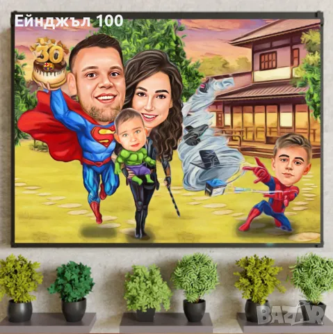 карикатури  + РАМКА, СВАТБА рожден ден, сватба, юбилей, и за всеки повод, снимка 17 - Други услуги - 23350494