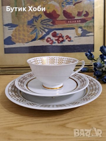 Троен сет за чай ,,Lettin,, DDR, снимка 1