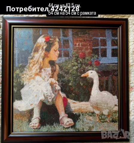 Ангелче и коте, снимка 3 - Гоблени - 49607890