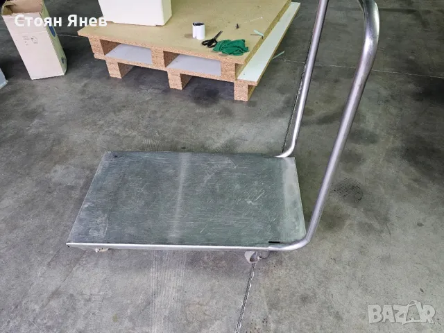 Неръждаема платформена количка 79x45 cm