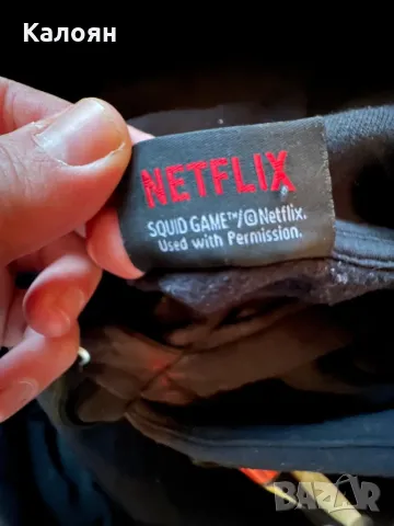 Анорак с джоб официален мърч  от сериала SQUID GAME , снимка 6 - Суичъри - 48820471