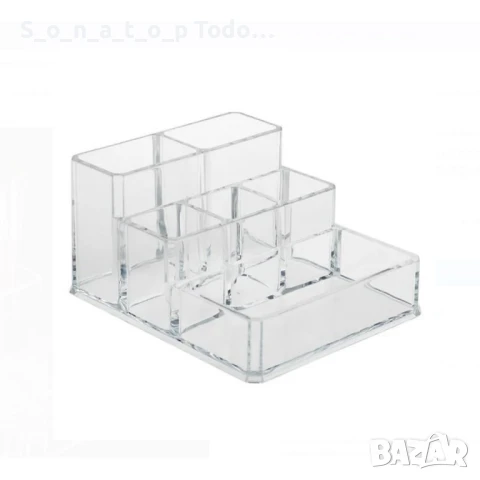 Прозрачен акрилен органайзер за грим – стил и удобство в едно, снимка 1