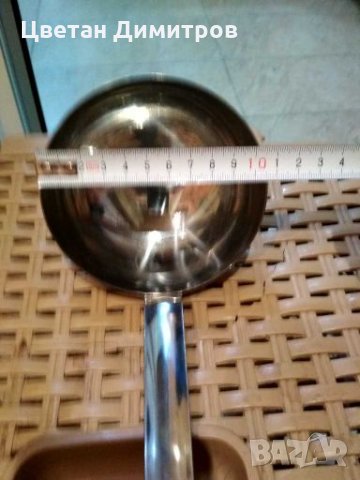 Голям черпак Хром Силистра., снимка 4 - Прибори за хранене, готвене и сервиране - 27994735
