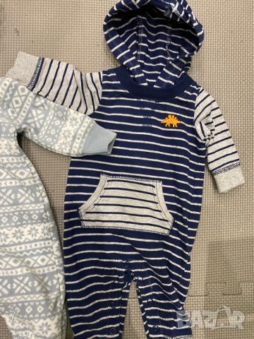 2бр пролетни гащеризона Carters 3m, снимка 3 - Бебешки гащеризони - 28521011