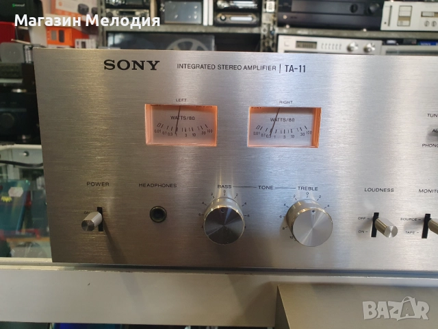 Усилвател SONY TA-11 В отлично техническо и визуално състояние., снимка 3 - Ресийвъри, усилватели, смесителни пултове - 35502573
