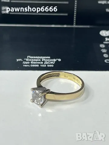 Златен пръстен 14 карата , снимка 2 - Пръстени - 48581703