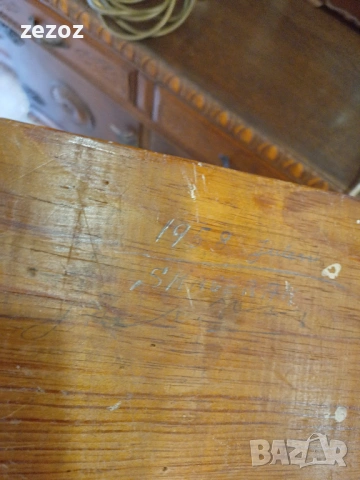 Лампа ретро дърво-1958г., снимка 10 - Настолни лампи - 53364641