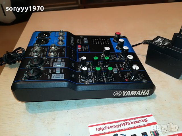 YAMAHA MG06+YAMAHA ADAPTOR L1106222044, снимка 12 - Ресийвъри, усилватели, смесителни пултове - 37055289
