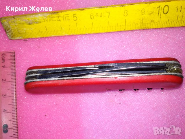 СТАРО КОМБИНИРАНО МНОГОФУНКЦИОНАЛНО ДЖОБНО НОЖЧЕ За КОЛЕКЦИЯ ПОЛЗВАНЕ 41998, снимка 9 - Колекции - 44041421