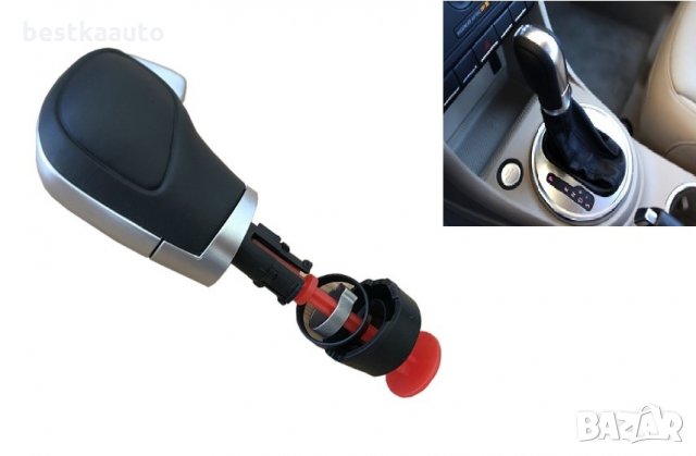 Кожена топка за скоростен лост DSG / ДСГ автоматик за Wolkswagen и Seat, снимка 2 - Аксесоари и консумативи - 33478349