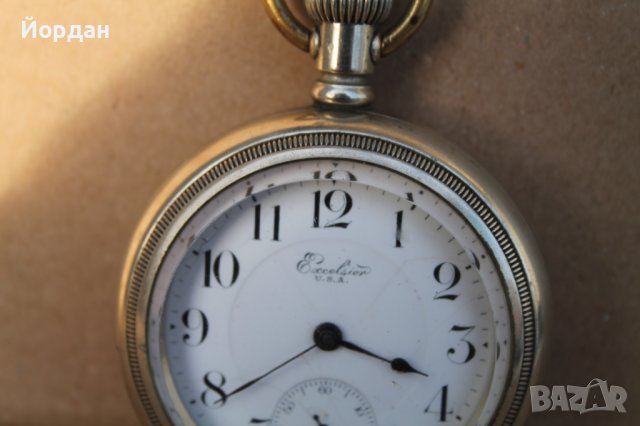 Джобен часовник ''Excelsior'', снимка 2 - Антикварни и старинни предмети - 43884962