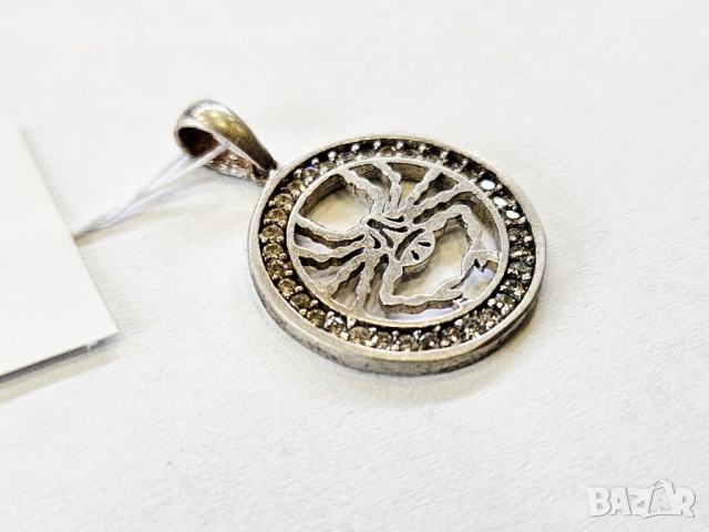 Сребърна висулка 1.76гр 01900-25/2, снимка 2 - Колиета, медальони, синджири - 53271773