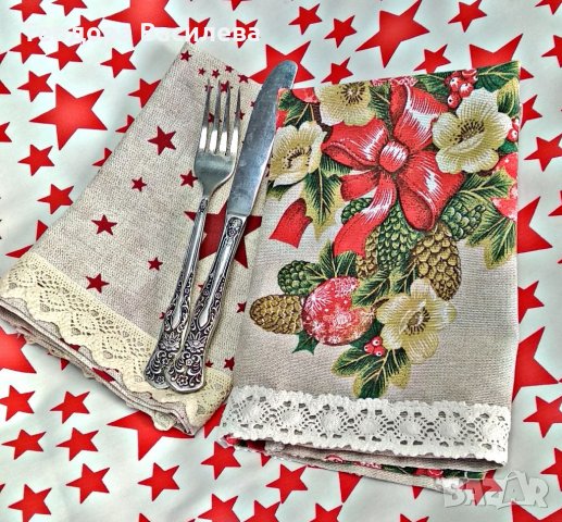 Коледен текстил - салфетки