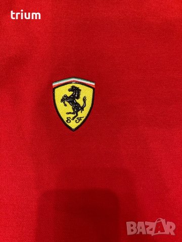 Страхотна оригинална тениска Ferrari, XXL, червен цвят , снимка 3 - Фен артикули - 43317845