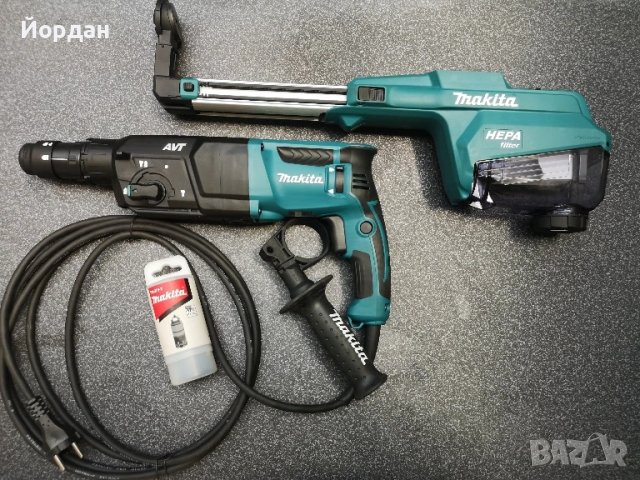 макита перфоратор с прахосмукачка hr2653tj, снимка 4 - Перфоратори - 50791795