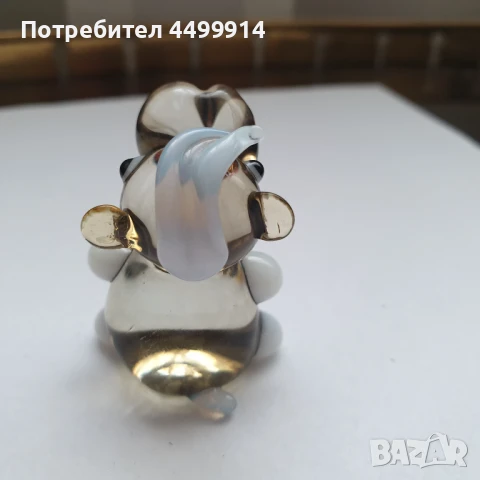 Стъклена фигура на хипопотамче, снимка 7 - Колекции - 50964764