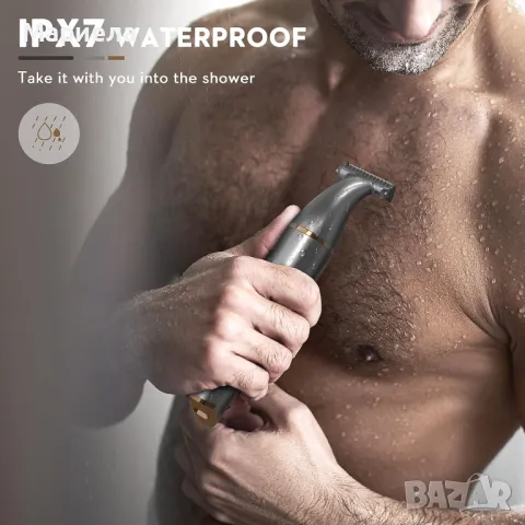 Мъжки тример за тяло / Тример за тяло и Брада / Самобръсначка за Тяло и Брада, снимка 4 - Електрически самобръсначки - 49205338